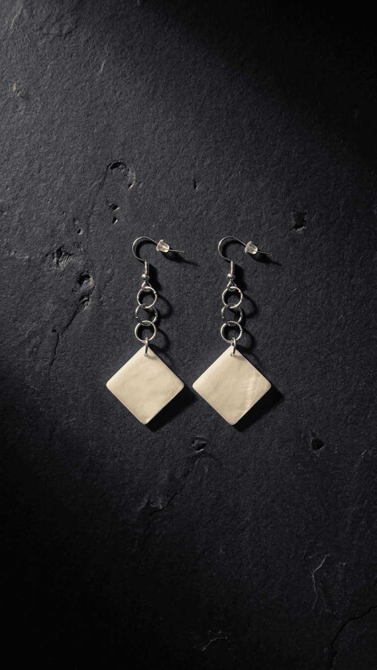 "Sea Diamond" - Shell Geometric Earrings